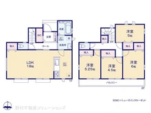 【東京都/東大和市狭山】東大和市狭山4丁目 新築一戸建て 間取り図