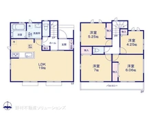 【東京都/東大和市狭山】東大和市狭山4丁目 新築一戸建て 間取り図