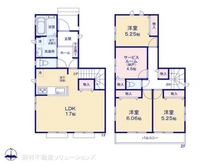 【東京都/東大和市狭山】東大和市狭山4丁目 新築一戸建て 間取り図
