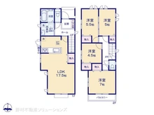 【東京都/東大和市狭山】東大和市狭山4丁目 新築一戸建て 間取り図