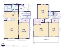 【東京都/東大和市狭山】東大和市狭山4丁目 新築一戸建て 間取り図