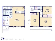 【東京都/国立市富士見台】国立市富士見台1丁目 新築一戸建て 間取り図