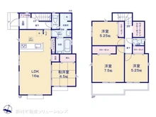 【東京都/東大和市南街】東大和市南街3丁目 新築一戸建て 間取り図