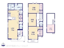 【東京都/東大和市清水】東大和市清水4丁目 新築一戸建て 間取り図
