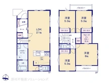 【東京都/東大和市南街】東大和市南街1丁目 新築一戸建て 間取り図