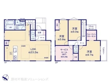 【東京都/国分寺市戸倉】国分寺市戸倉2丁目 新築一戸建て 間取り図