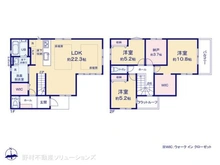 【東京都/東大和市仲原】東大和市仲原4丁目 新築一戸建て 間取り図