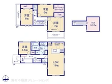 【東京都/東大和市狭山】東大和市狭山4丁目 新築一戸建て 間取り図
