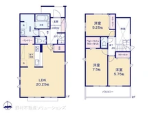 【東京都/東大和市仲原】東大和市仲原3丁目 新築一戸建て 間取り図