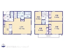 【東京都/東大和市中央】東大和市中央1丁目 新築一戸建て 間取り図