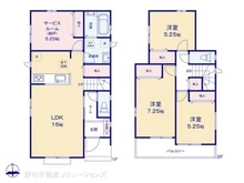 【東京都/東大和市仲原】東大和市仲原4丁目 新築一戸建て 間取り図