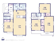 【東京都/東大和市仲原】東大和市仲原4丁目 新築一戸建て 間取り図