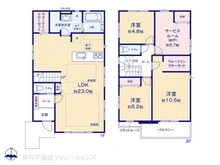 【東京都/東大和市向原】東大和市向原5丁目 新築一戸建て 間取り図