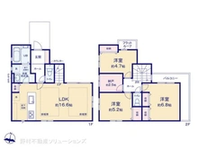 【東京都/小平市小川町】小平市小川町1丁目 新築一戸建て 間取り図