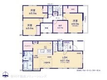 【東京都/東大和市向原】東大和市向原1丁目 新築一戸建て 間取り図