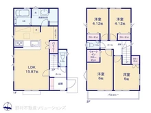【東京都/東村山市廻田町】東村山市廻田町3丁目 新築一戸建て 間取り図