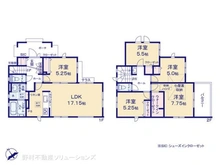 【東京都/東村山市久米川町】東村山市久米川町1丁目 新築一戸建て 間取り図