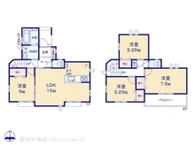 【東京都/東村山市廻田町】東村山市廻田町2丁目 新築一戸建て 間取り図