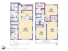 【東京都/東大和市奈良橋】東大和市奈良橋2丁目 新築一戸建て 間取り図