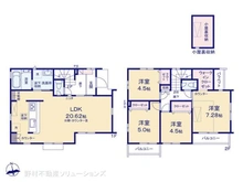 【東京都/国分寺市富士本】国分寺市富士本3丁目 新築一戸建て 間取り図
