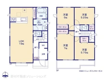 【東京都/小平市小川町】小平市小川町1丁目 新築一戸建て 間取り図