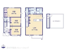【東京都/足立区保木間】足立区保木間3丁目 新築一戸建て 間取り図