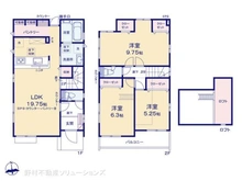 【東京都/足立区鹿浜】足立区鹿浜5丁目 新築一戸建て 間取り図