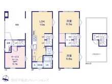 【東京都/足立区千住龍田町】足立区千住龍田町 新築一戸建て 間取り図