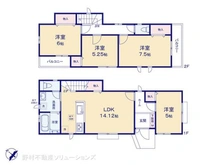 【東京都/足立区神明】足立区神明3丁目 新築一戸建て 間取り図