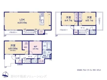 【東京都/足立区神明】足立区神明2丁目 新築一戸建て 間取り図