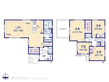 【東京都/足立区舎人】足立区舎人4丁目 新築一戸建て 間取り図