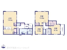 【東京都/足立区東伊興】足立区東伊興4丁目 新築一戸建て 間取り図