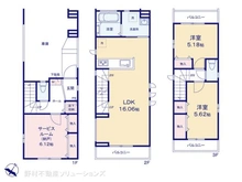 【東京都/葛飾区西亀有】葛飾区西亀有3丁目 新築一戸建て 間取り図