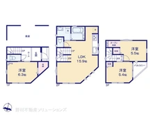 【東京都/足立区大谷田】足立区大谷田5丁目 新築一戸建て 間取り図