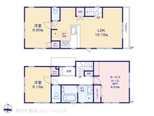【東京都/足立区大谷田】足立区大谷田5丁目 新築一戸建て 間取り図