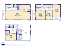 【東京都/足立区竹の塚】足立区竹の塚3丁目 新築一戸建て 間取り図