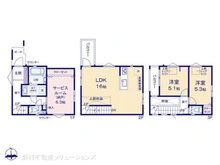 【東京都/江戸川区中葛西】江戸川区中葛西7丁目 新築一戸建て 間取り図