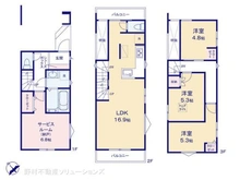 【千葉県/浦安市北栄】浦安市北栄4丁目 新築一戸建て 間取り図