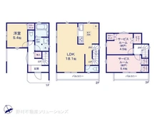 【千葉県/浦安市富士見】浦安市富士見2丁目 新築一戸建て 間取り図