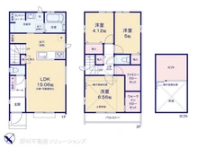 【千葉県/浦安市弁天】浦安市弁天4丁目 新築一戸建て 間取り図