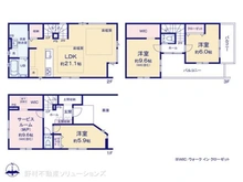 【東京都/江戸川区東葛西】江戸川区東葛西4丁目 新築一戸建て 間取り図