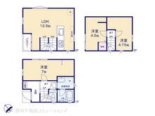 【東京都/江戸川区松江】江戸川区松江4丁目 新築一戸建て 間取り図