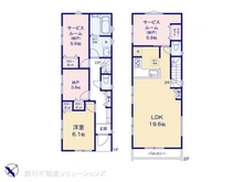 【千葉県/浦安市今川】浦安市今川4丁目 新築一戸建て 間取り図