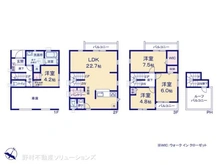 【東京都/江戸川区中葛西】江戸川区中葛西5丁目 新築一戸建て 間取り図