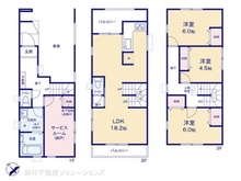 【東京都/江戸川区船堀】江戸川区船堀3丁目 新築一戸建て 間取り図