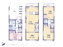 【東京都/江戸川区江戸川】江戸川区江戸川3丁目 新築一戸建て 間取り図
