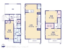 【東京都/江戸川区東葛西】江戸川区東葛西4丁目 新築一戸建て 間取り図