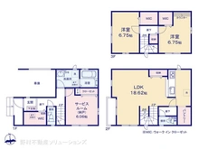 【東京都/江戸川区中葛西】江戸川区中葛西2丁目 新築一戸建て 間取り図
