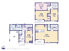 【埼玉県/さいたま市中央区新中里】さいたま市中央区新中里4丁目 新築一戸建て 間取り図