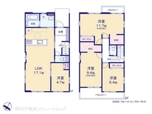 【埼玉県/さいたま市桜区中島】さいたま市桜区中島3丁目 新築一戸建て 間取り図